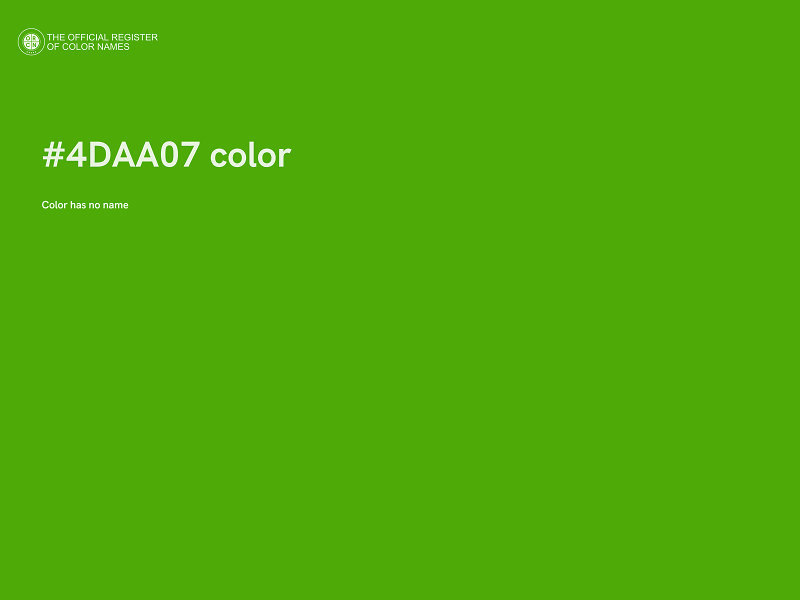 #4DAA07 color image