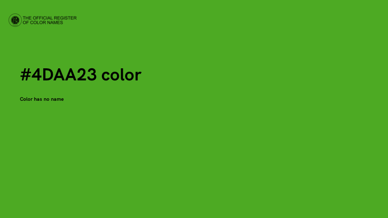 #4DAA23 color image