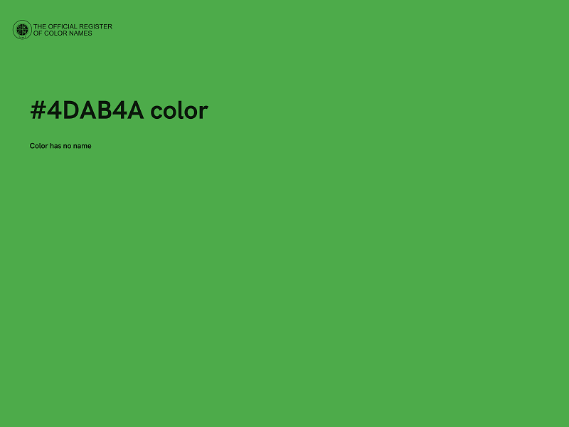#4DAB4A color image