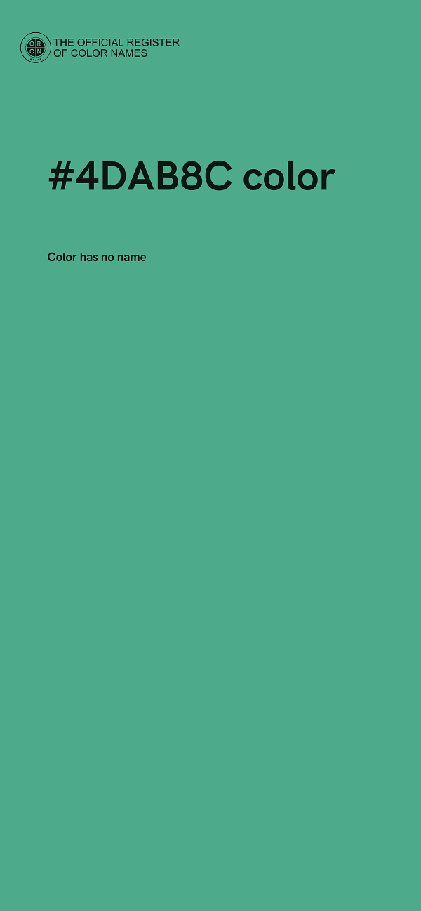 #4DAB8C color image