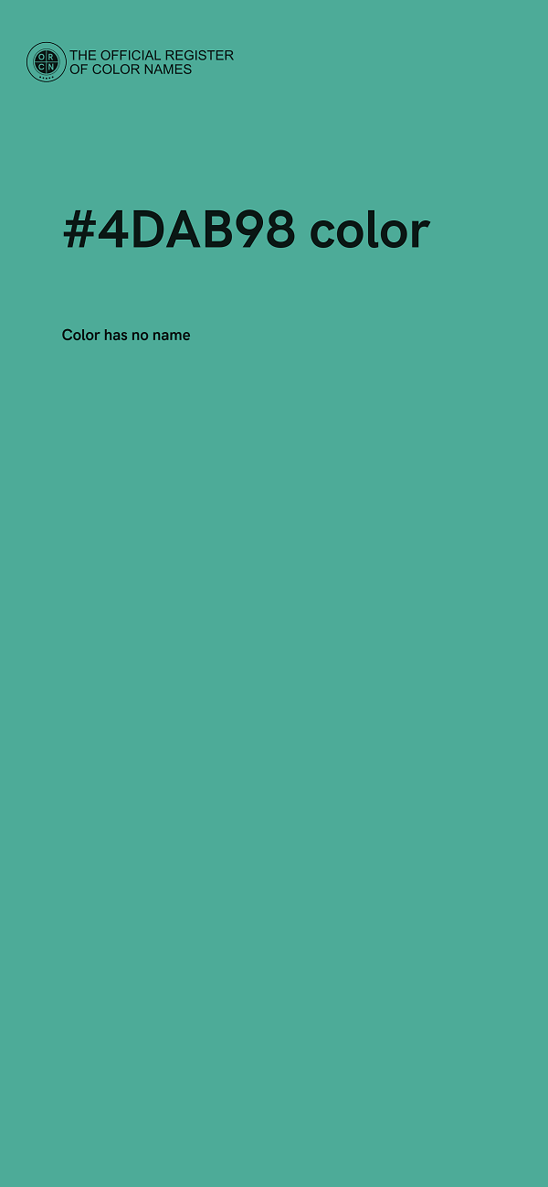 #4DAB98 color image