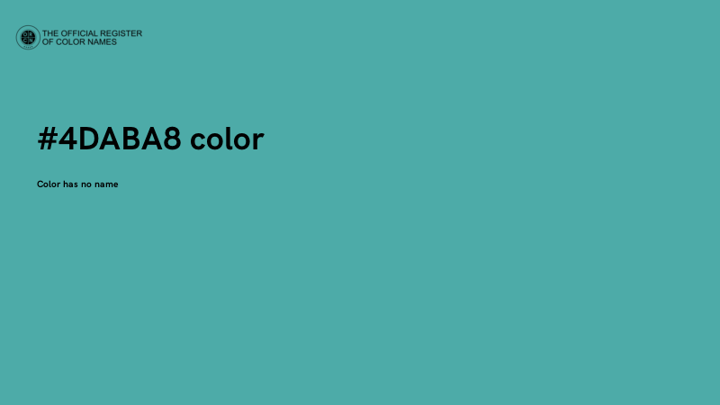 #4DABA8 color image