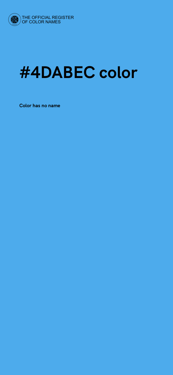 #4DABEC color image