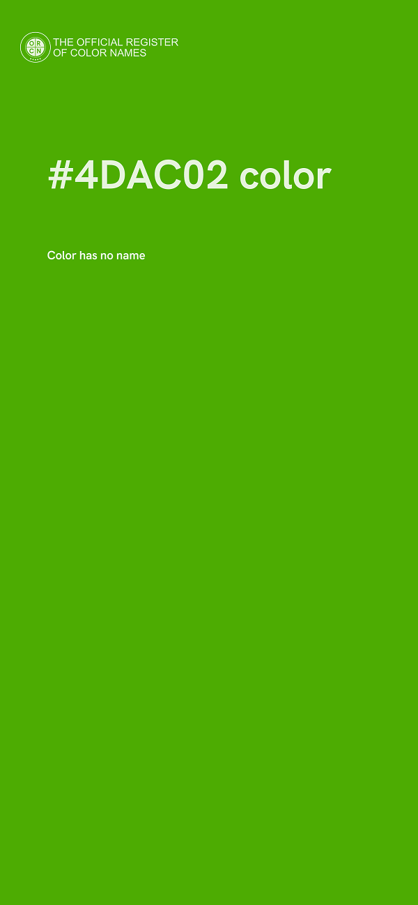 #4DAC02 color image
