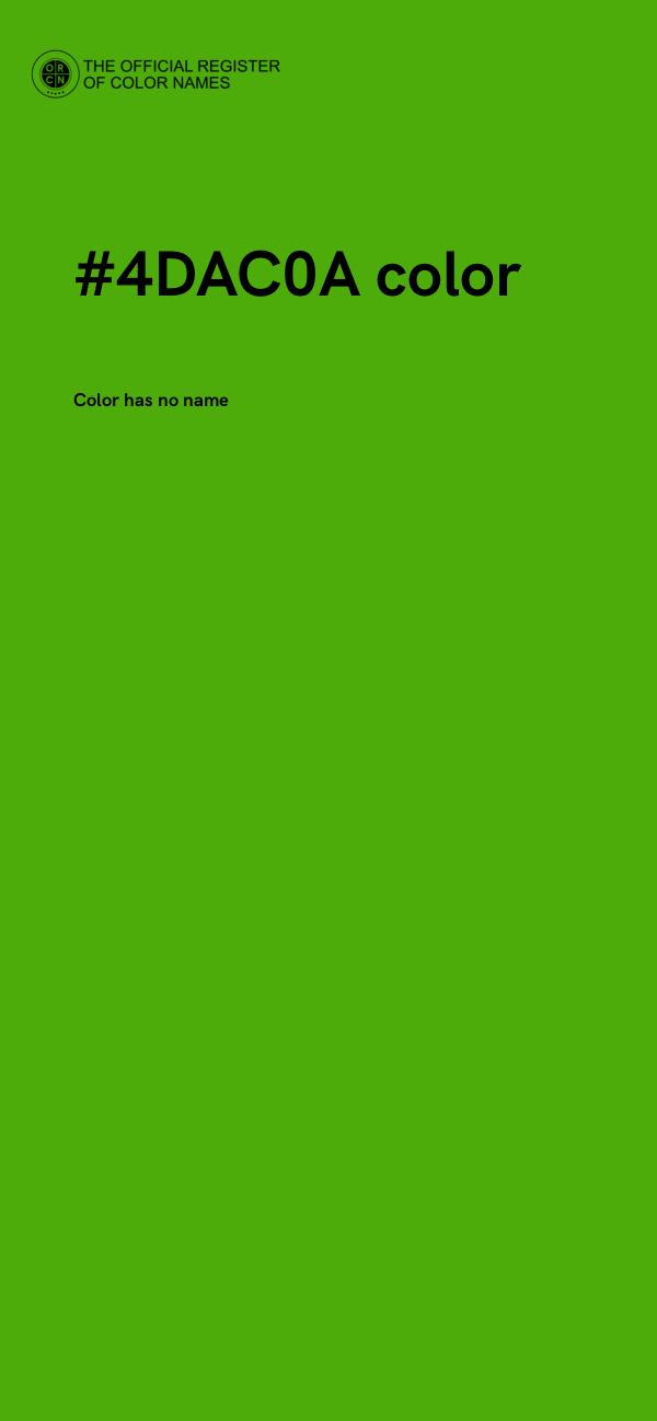 #4DAC0A color image