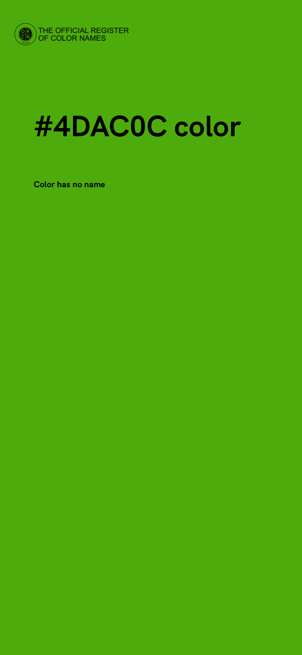 #4DAC0C color image