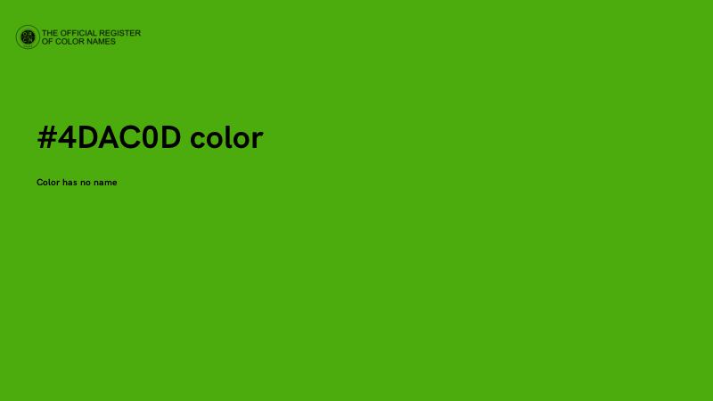 #4DAC0D color image
