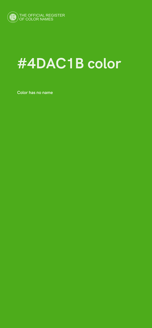 #4DAC1B color image
