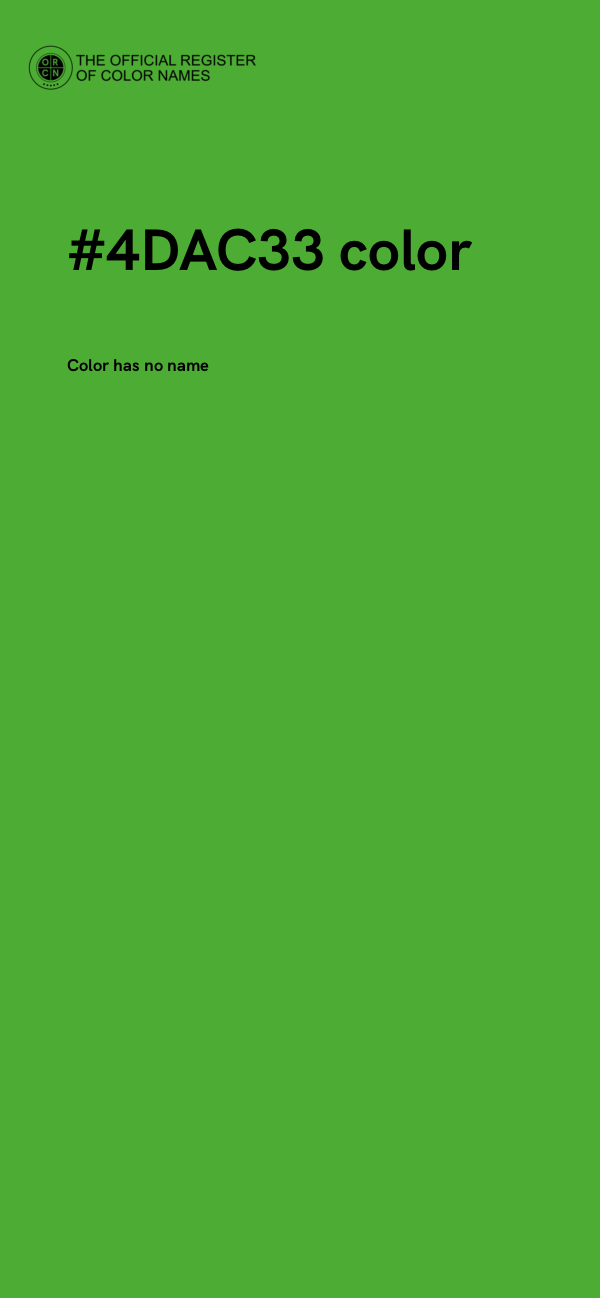 #4DAC33 color image
