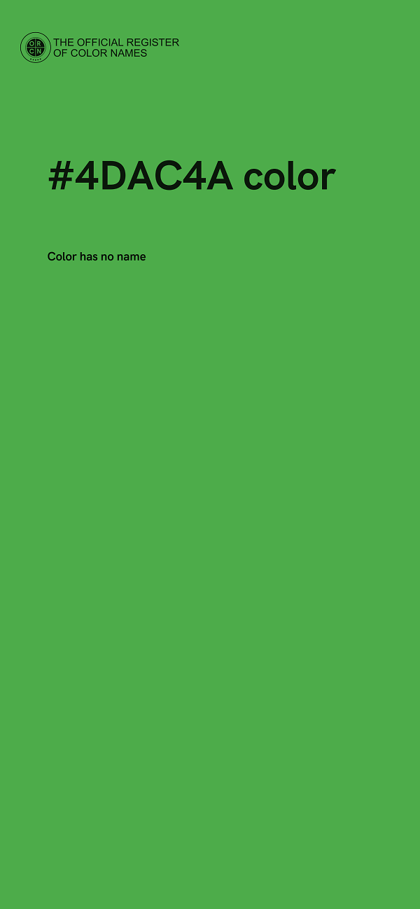 #4DAC4A color image