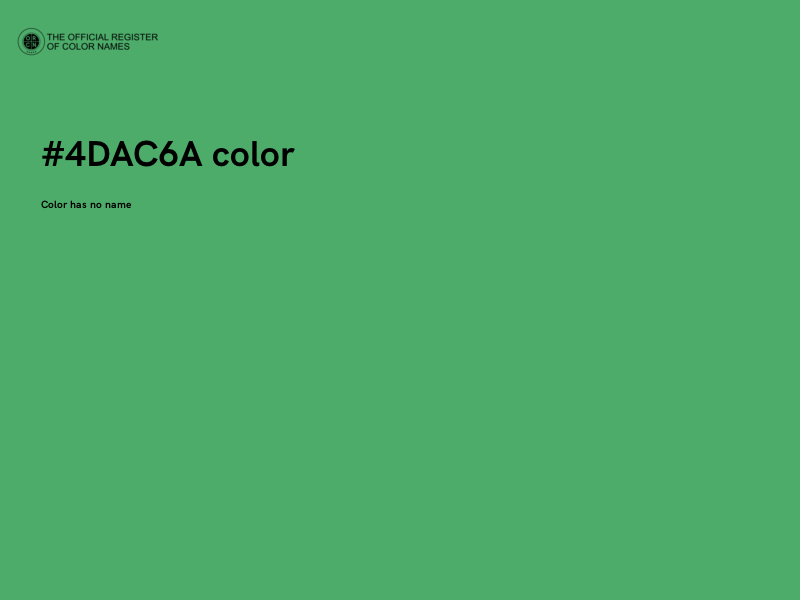 #4DAC6A color image
