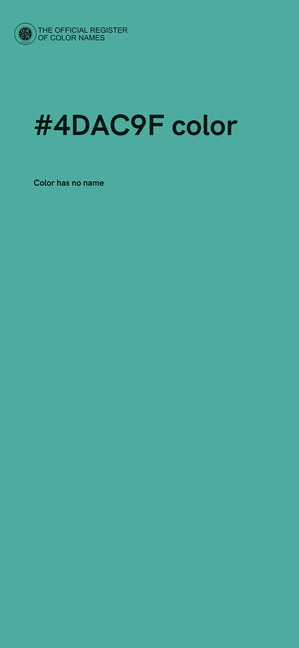 #4DAC9F color image