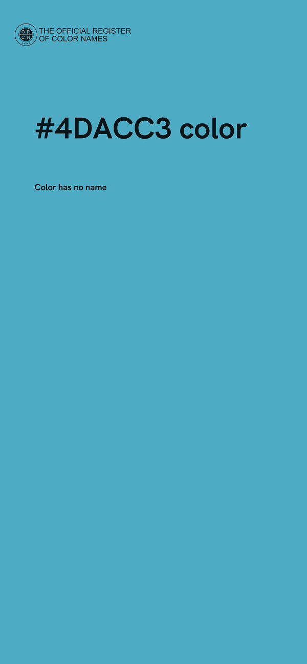 #4DACC3 color image