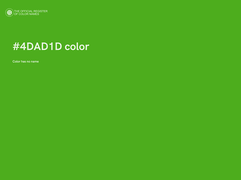 #4DAD1D color image