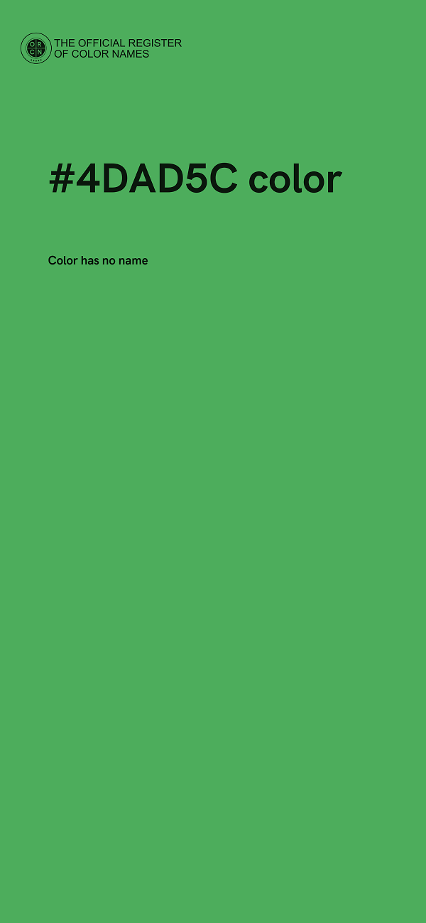#4DAD5C color image