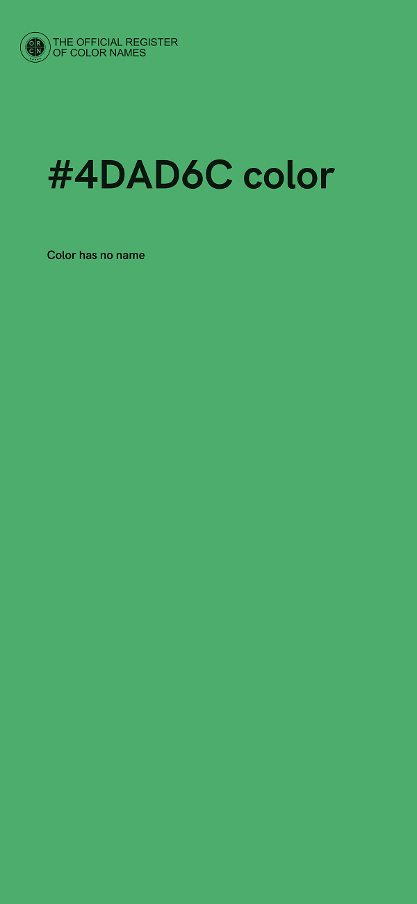 #4DAD6C color image