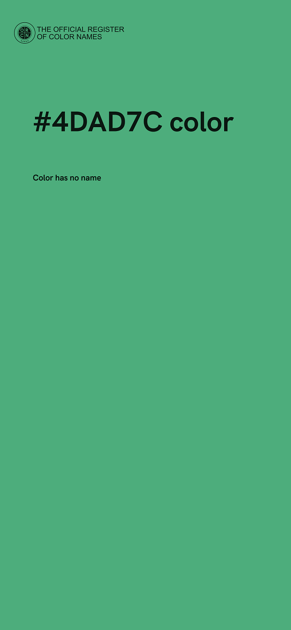 #4DAD7C color image