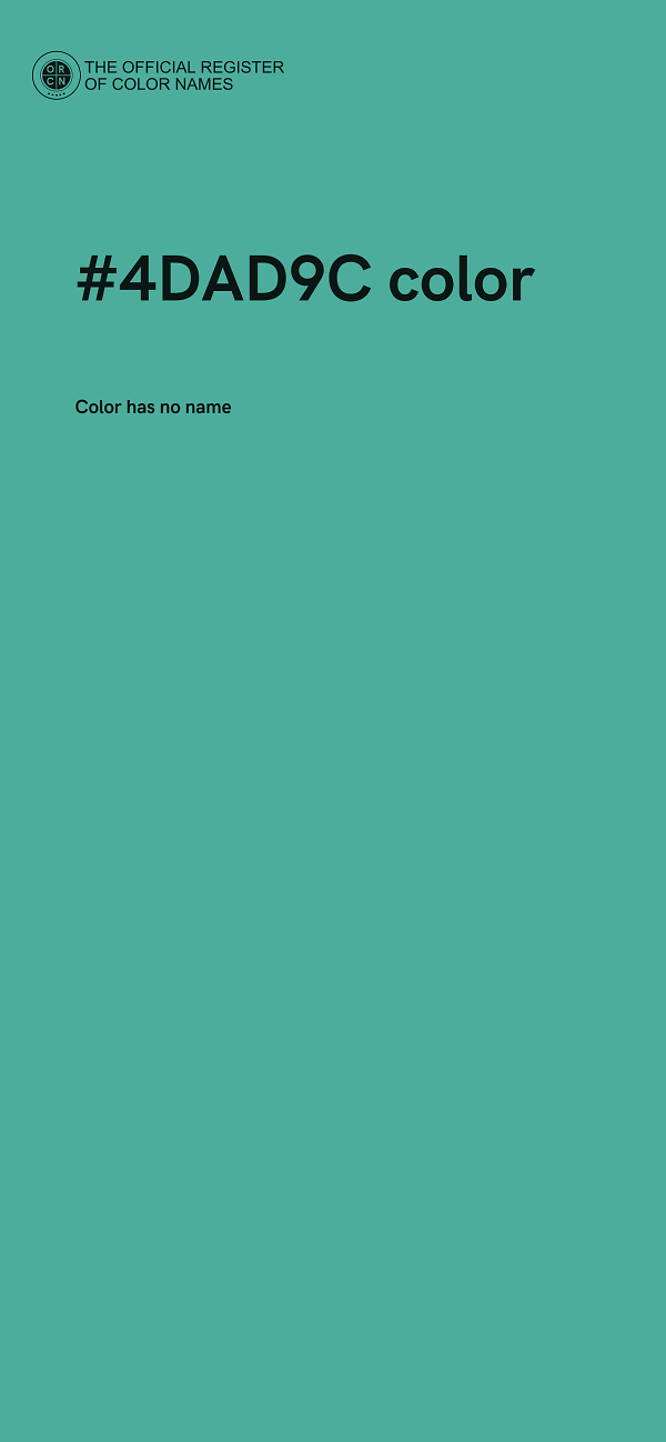#4DAD9C color image