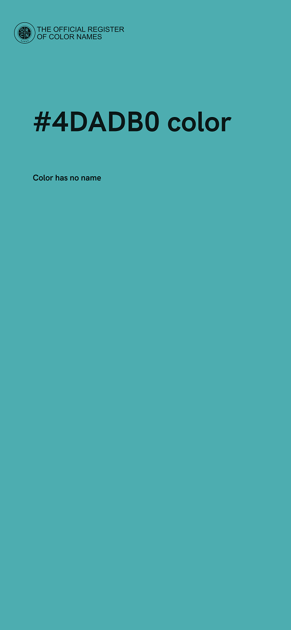 #4DADB0 color image