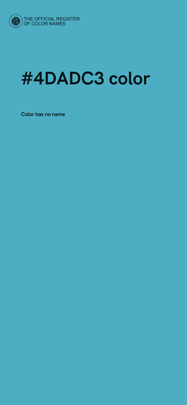 #4DADC3 color image