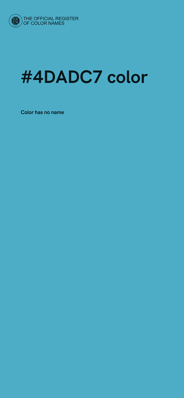 #4DADC7 color image