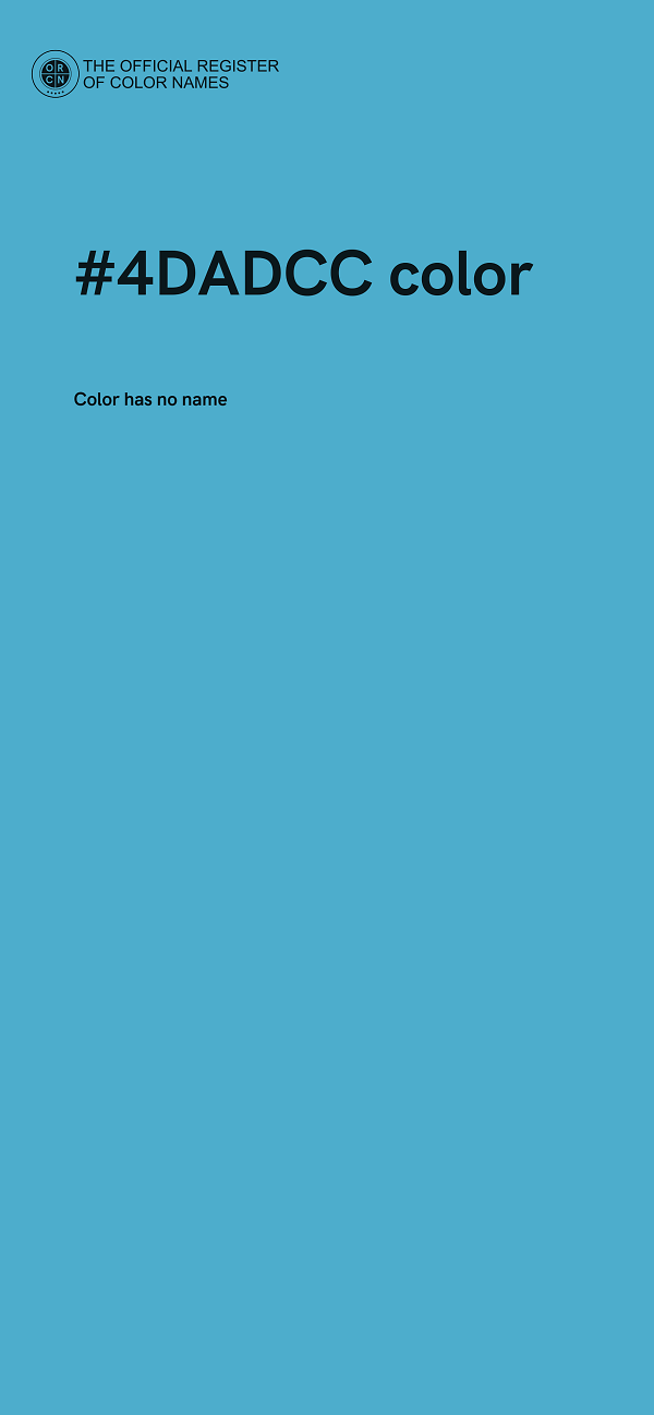 #4DADCC color image