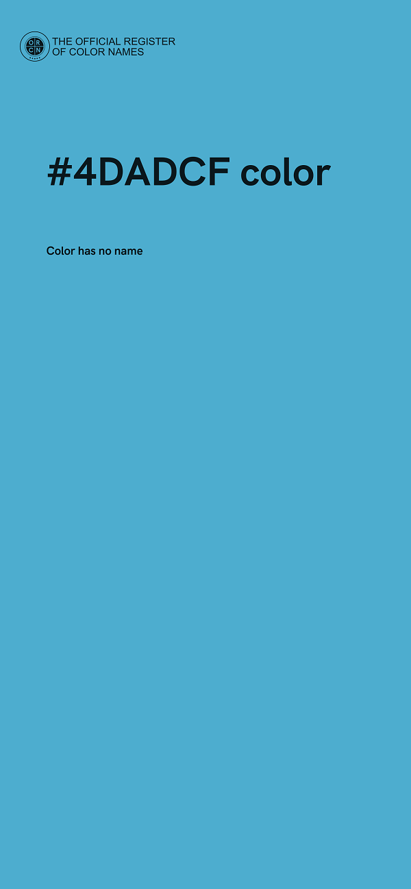 #4DADCF color image
