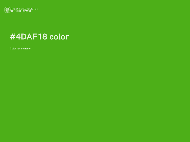 #4DAF18 color image