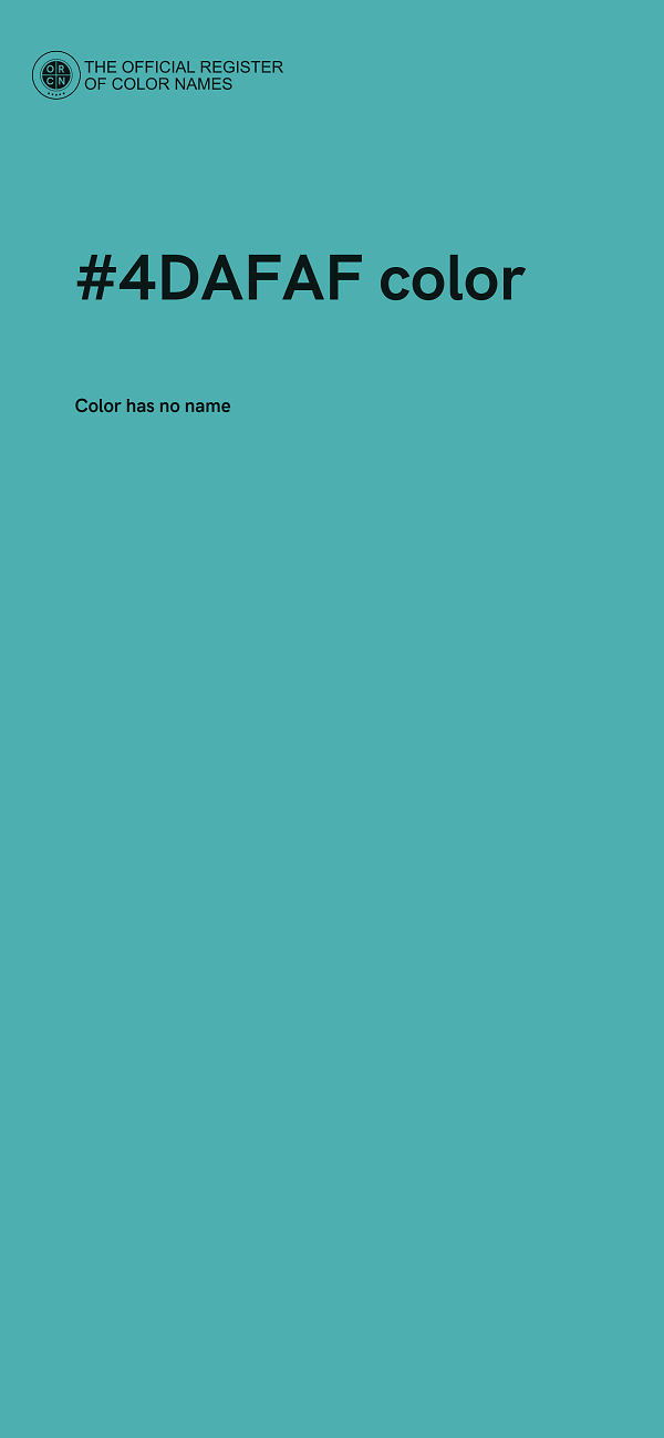 #4DAFAF color image