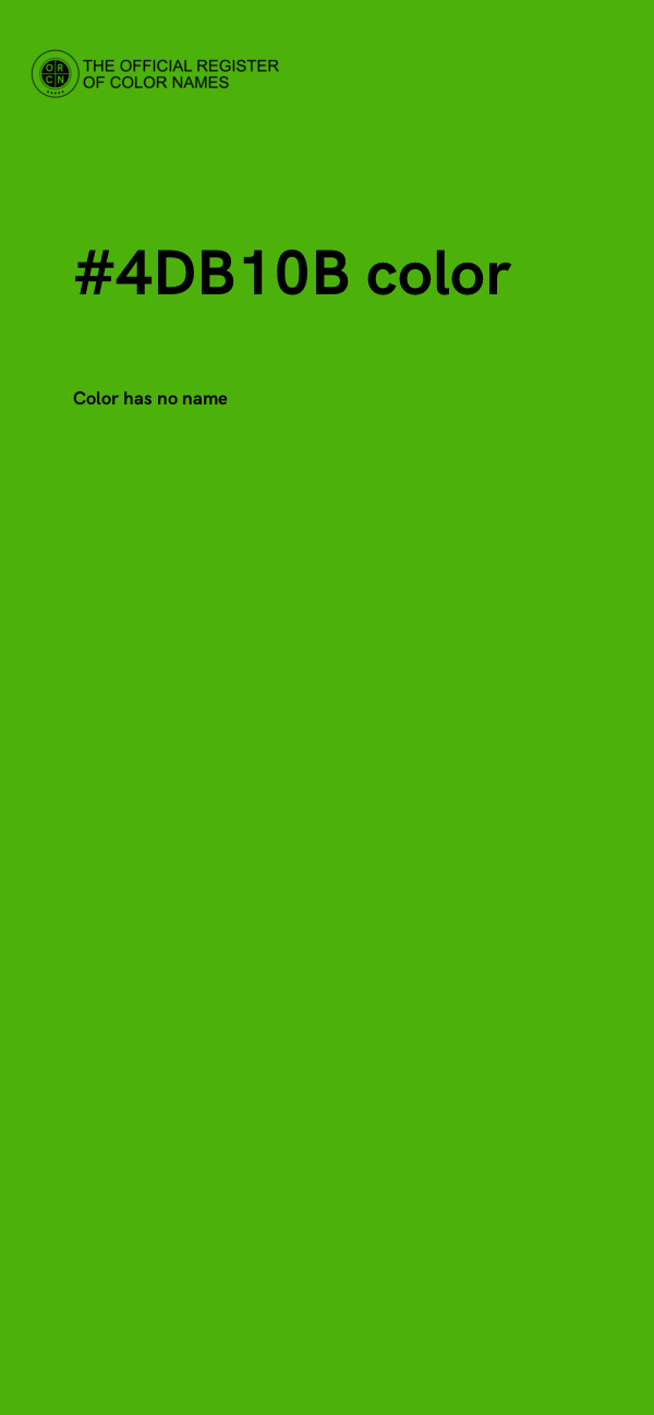 #4DB10B color image