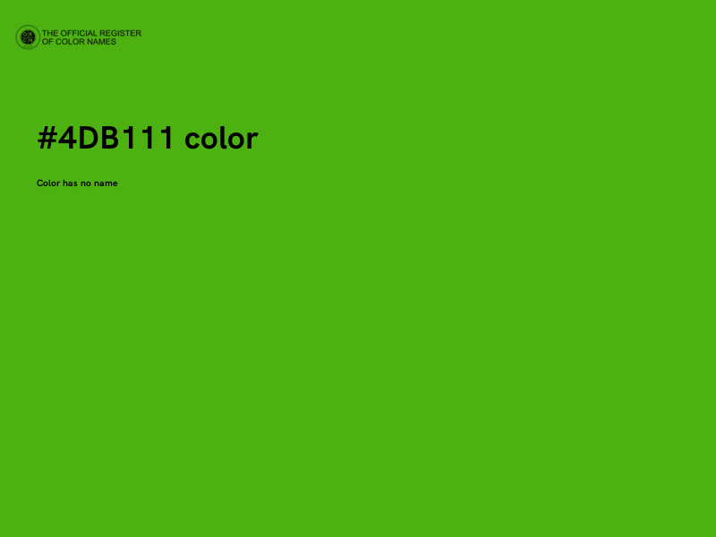 #4DB111 color image