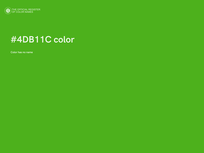 #4DB11C color image