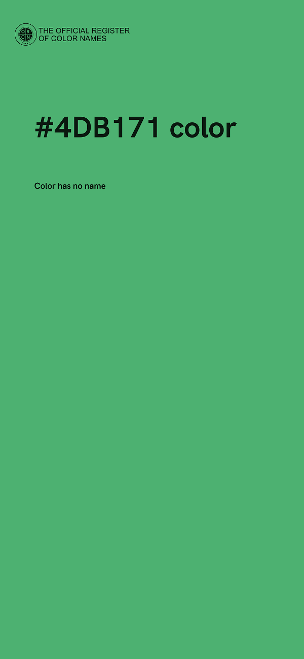 #4DB171 color image
