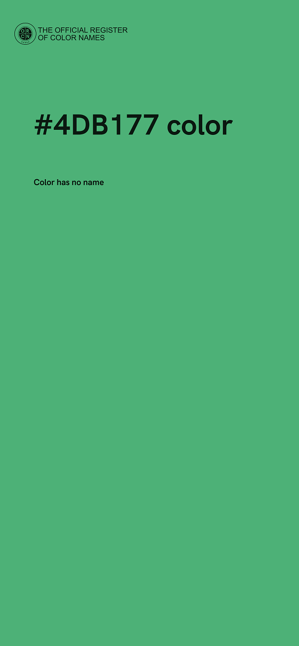 #4DB177 color image
