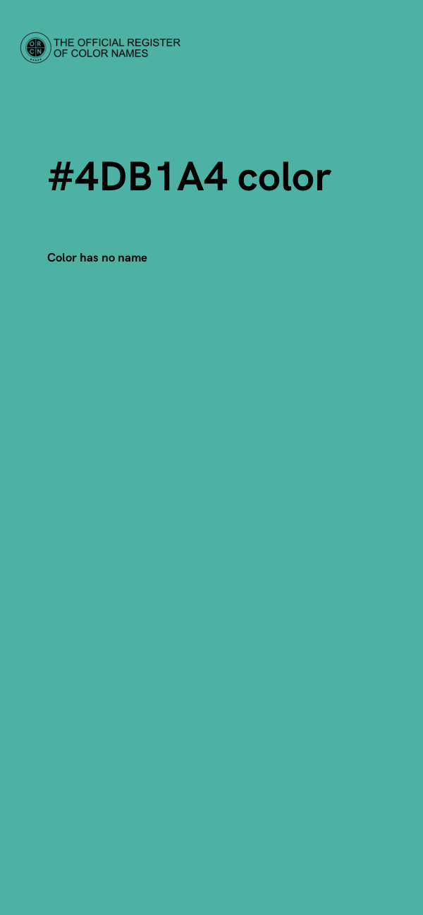#4DB1A4 color image