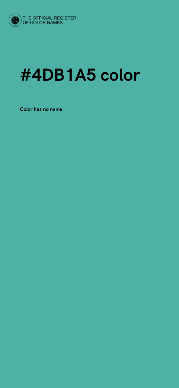 #4DB1A5 color image