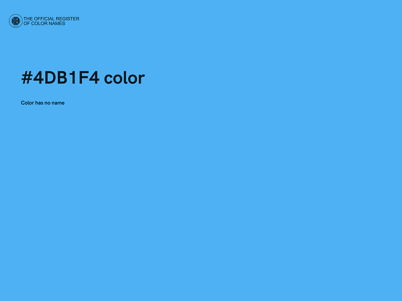 #4DB1F4 color image