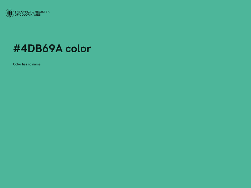 #4DB69A color image