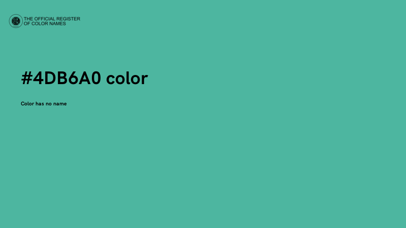 #4DB6A0 color image