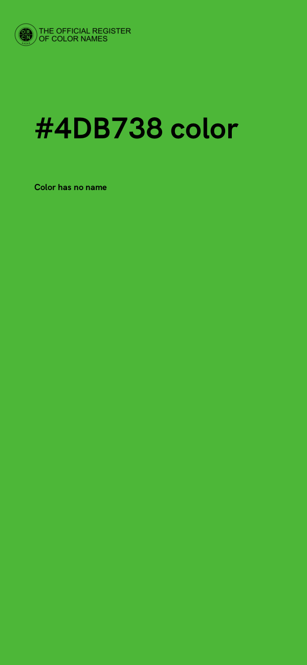 #4DB738 color image