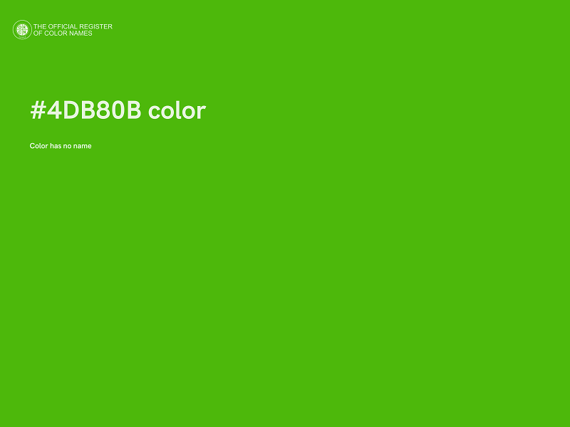#4DB80B color image