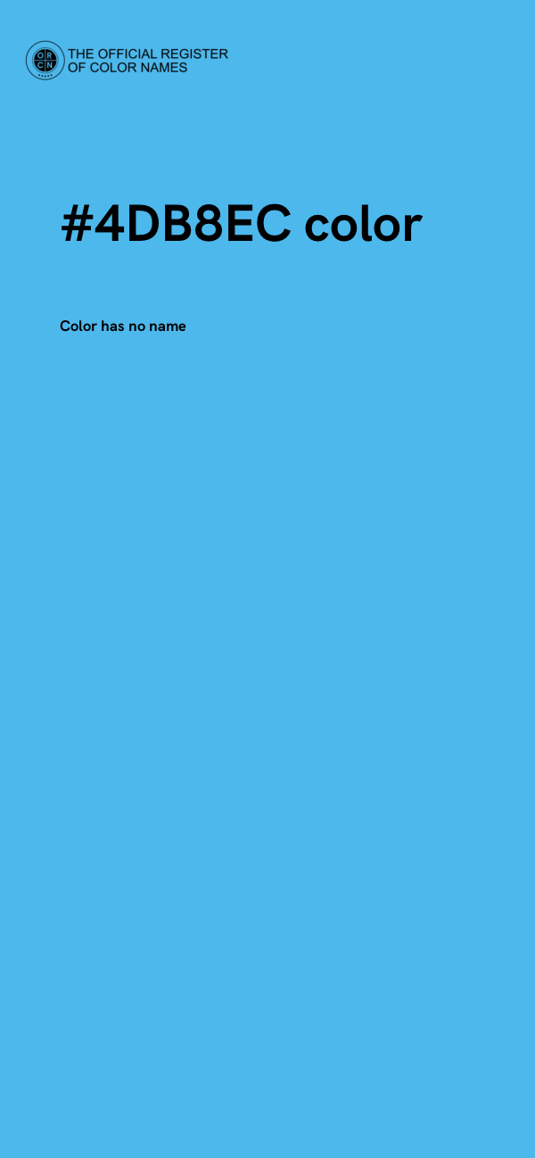 #4DB8EC color image