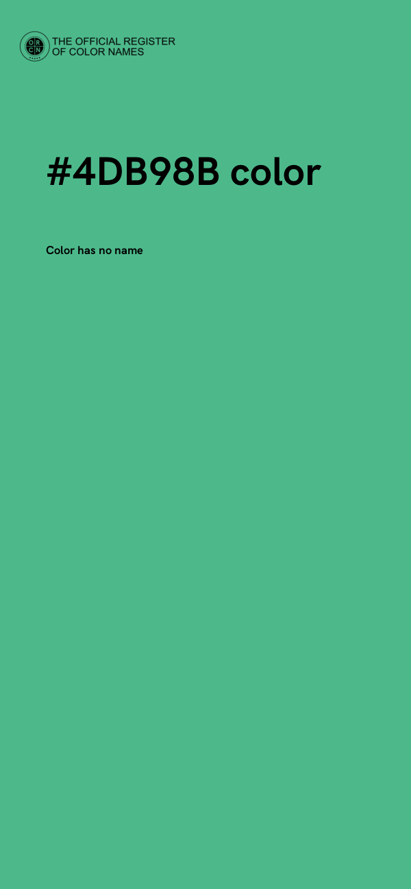 #4DB98B color image