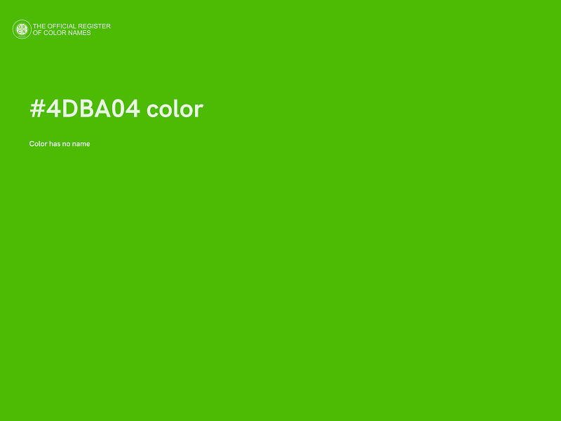 #4DBA04 color image