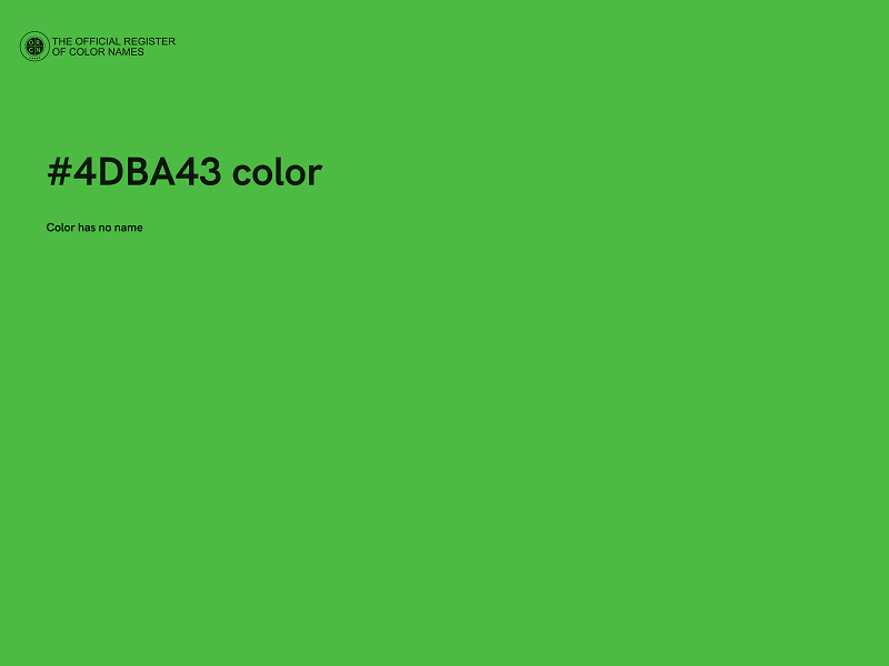 #4DBA43 color image
