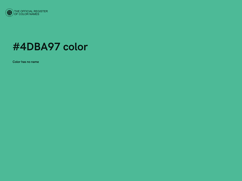 #4DBA97 color image