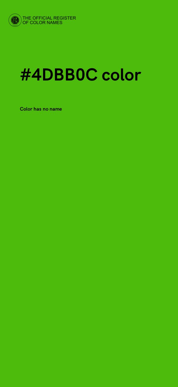 #4DBB0C color image