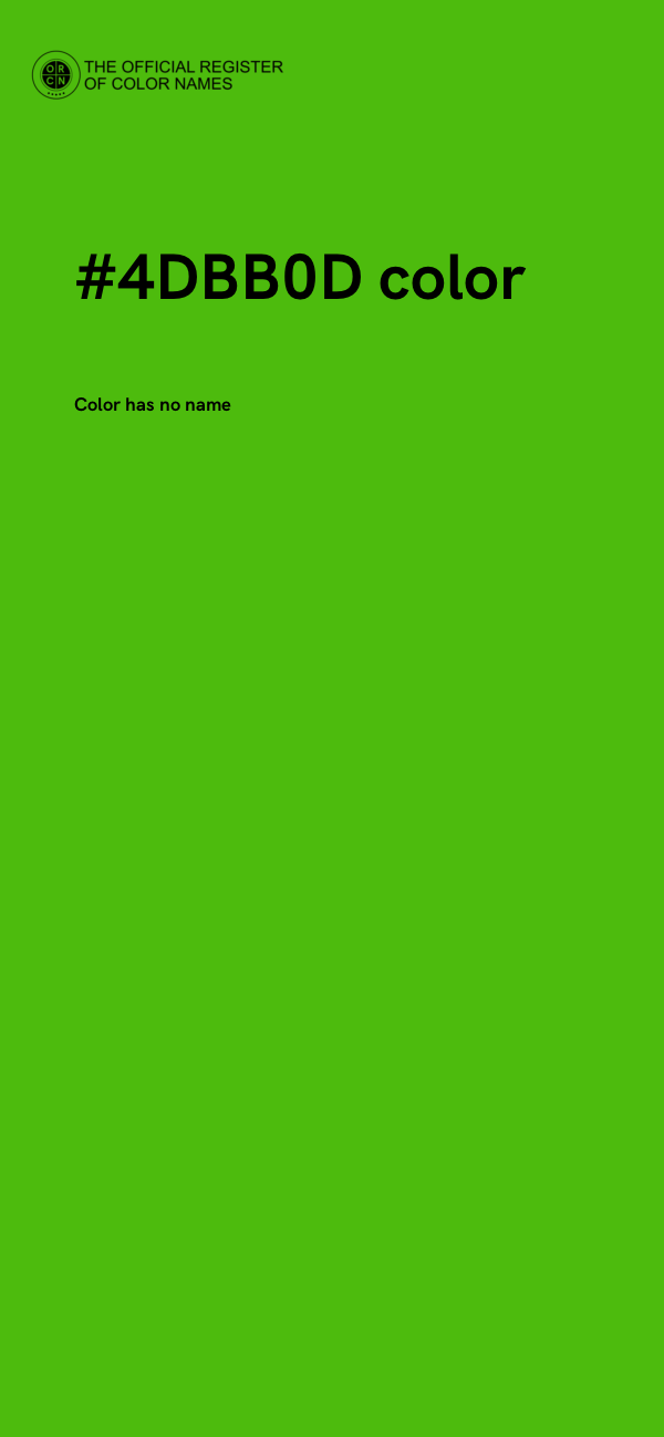 #4DBB0D color image