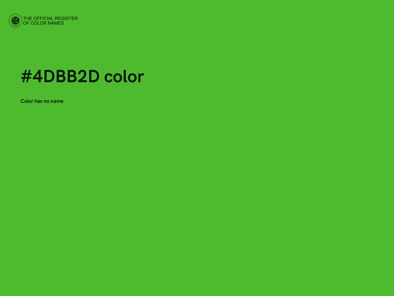 #4DBB2D color image