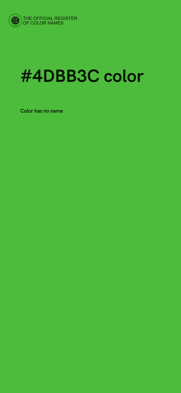 #4DBB3C color image